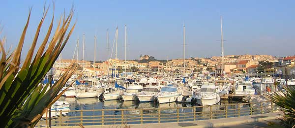 port, village, sausset les pins